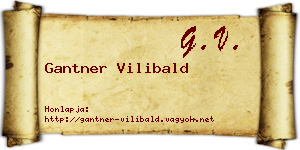 Gantner Vilibald névjegykártya